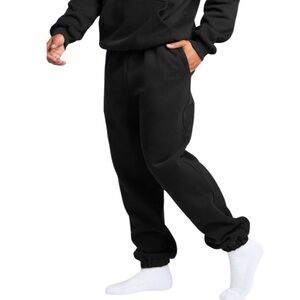 NWT COMFRT Signature Onyx Black Jogger Sweatpants Size Large